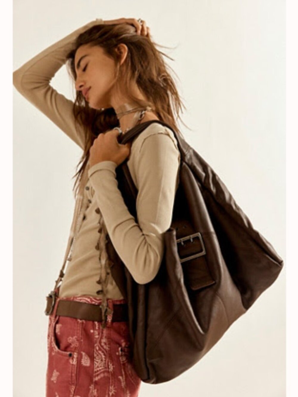 Free People Shoreditch Shoulder Bag - Espresso